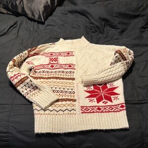 American Eagle Outfitters Cream Knit Sweater